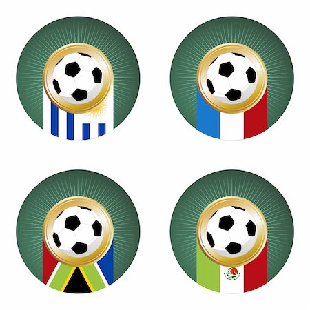 simsearch:400-07290547,k - Composition with soccer ball over countries flags. Group A in a soccer championship. Stockbilder - Microstock & Abonnement, Bildnummer: 400-04689242