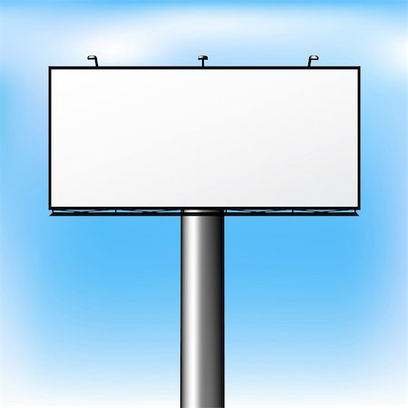 simsearch:400-03962263,k - Blank Advertising Billboard Over Sky Fotografie stock - Microstock e Abbonamento, Codice: 400-04689895