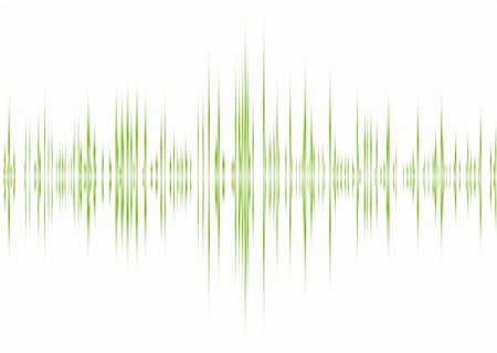 frequency - music graphic equaliser inspired background in green and white Foto de stock - Super Valor sin royalties y Suscripción, Código: 400-04680308