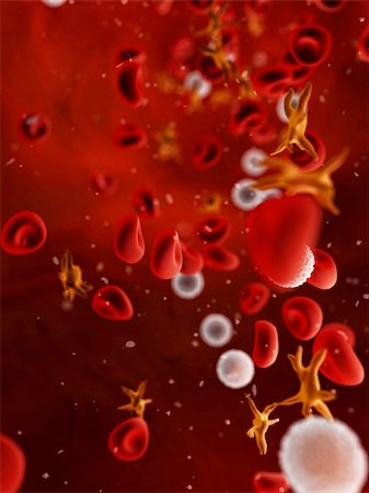 3d rendered illustration of streaming blood parts Stock Photo - Budget Royalty-Free & Subscription, Code: 400-04680547