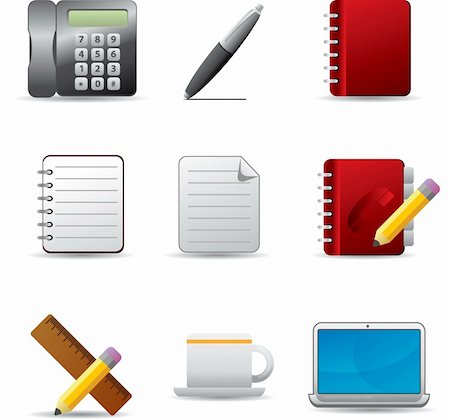 red and blue folder icon - Office icon set, all you need for illusrtations Stock Photo - Budget Royalty-Free & Subscription, Code: 400-04680979