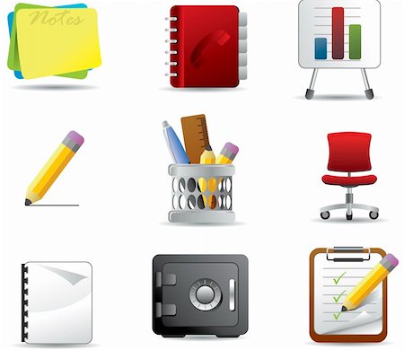 red and blue folder icon - Office icon set, all you need for illusrtations Stock Photo - Budget Royalty-Free & Subscription, Code: 400-04680981