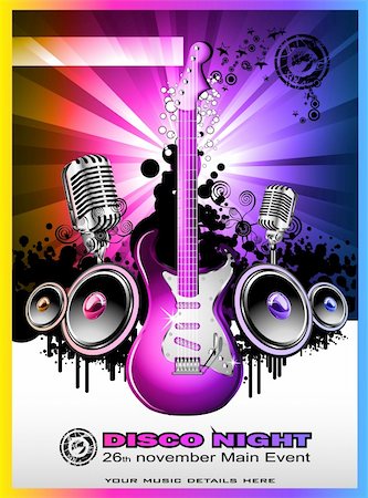 earth rock background - Abstract Colorul Music Event Background for Discotheque Flyers Stock Photo - Budget Royalty-Free & Subscription, Code: 400-04681110