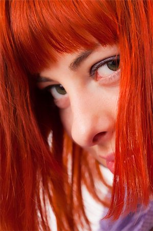 simsearch:400-04651881,k - Portrait of beauttiful woman with red hair Photographie de stock - Aubaine LD & Abonnement, Code: 400-04681482