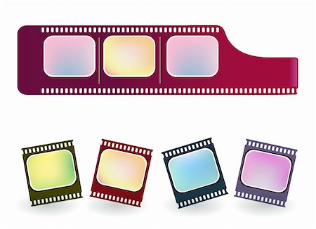 film reel picture borders - illustration  drawing of old negative film strip Stock Photo - Budget Royalty-Free & Subscription, Code: 400-04681799