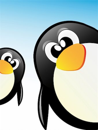 very nice illustration of penguin in Antarctida Stock Photo - Budget Royalty-Free & Subscription, Code: 400-04681908