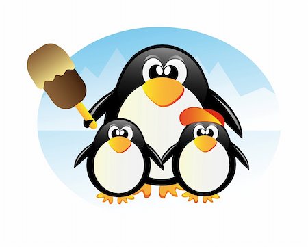 simsearch:400-07327265,k - very nice illustration of penguin in Antarctida Photographie de stock - Aubaine LD & Abonnement, Code: 400-04681910