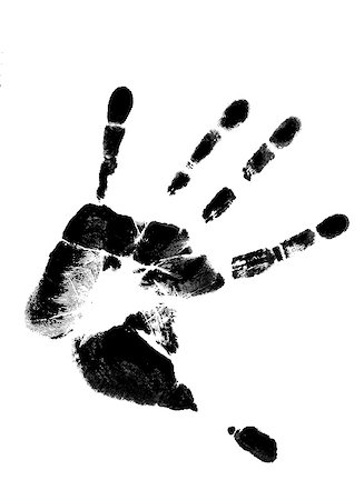 Printout of human hand with unique detail Stock Photo - Budget Royalty-Free & Subscription, Code: 400-04682215