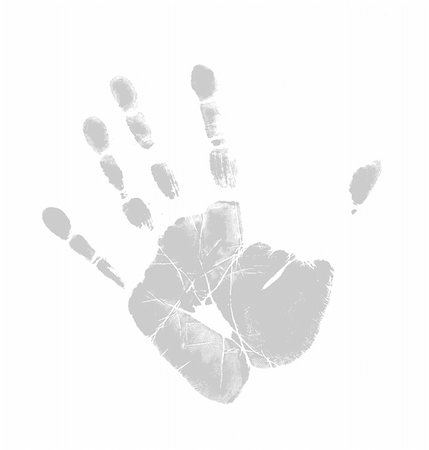 Printout of human hand with unique detail Stock Photo - Budget Royalty-Free & Subscription, Code: 400-04682213