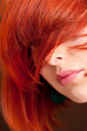 simsearch:400-04651881,k - Portrait of beautiful woman with red hair Photographie de stock - Aubaine LD & Abonnement, Code: 400-04682718