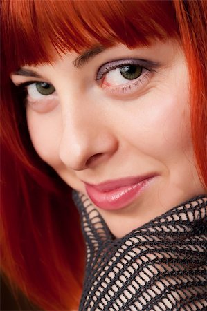 simsearch:400-04651881,k - Portrait of beautiful woman with red hair Photographie de stock - Aubaine LD & Abonnement, Code: 400-04682723