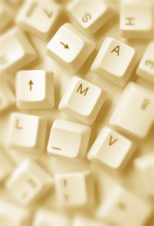 simsearch:400-04698351,k - Close up of computer keys Stock Photo - Budget Royalty-Free & Subscription, Code: 400-04682824