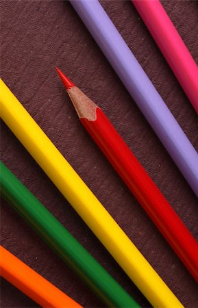 simsearch:670-06451334,k - Multicolored pencils with handmade paper Stock Photo - Budget Royalty-Free & Subscription, Code: 400-04682889