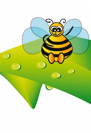 simsearch:400-05004157,k - spring is here - little happy bee Fotografie stock - Microstock e Abbonamento, Codice: 400-04683046