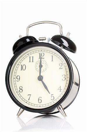 simsearch:400-04293721,k - Isolated vintage alarm-clock Fotografie stock - Microstock e Abbonamento, Codice: 400-04683206