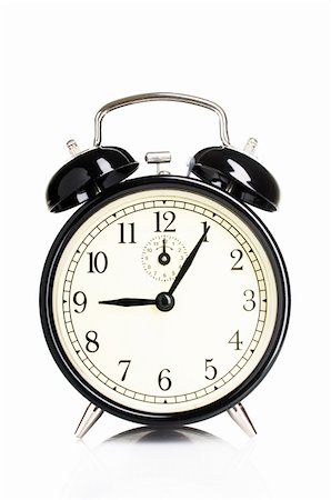 simsearch:400-04293721,k - Isolated vintage alarm-clock Fotografie stock - Microstock e Abbonamento, Codice: 400-04683207