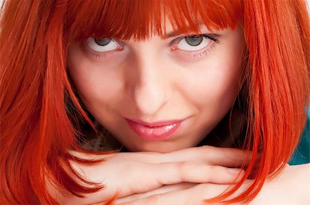 simsearch:400-05197147,k - Portrait of beautiful woman with red hair Stock Photo - Budget Royalty-Free & Subscription, Code: 400-04683431