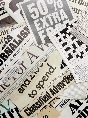 simsearch:400-04823707,k - Close up of  Headlines Stock Photo - Budget Royalty-Free & Subscription, Code: 400-04683820