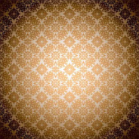 simsearch:400-04692030,k - Orange wallpaper seamless abstract gothic pattern Photographie de stock - Aubaine LD & Abonnement, Code: 400-04694094