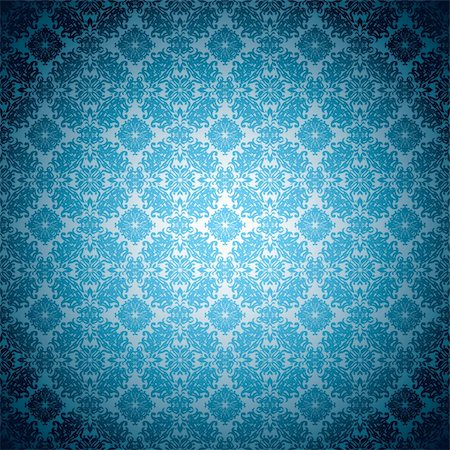 simsearch:400-04692030,k - Blue abstract floral seamless background wallpaper pattern Photographie de stock - Aubaine LD & Abonnement, Code: 400-04694095