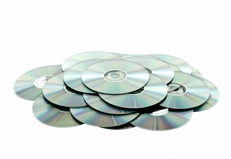 dvd - Stack of Cds isolated on white background Stock Photo - Budget Royalty-Free & Subscription, Code: 400-04694296