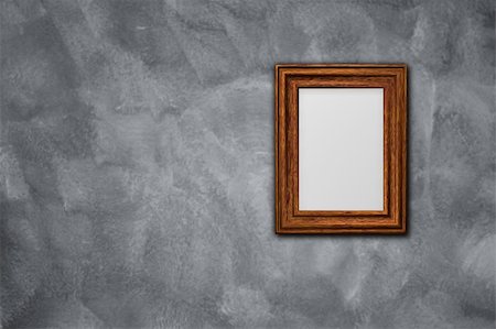 simsearch:400-08752677,k - blank picture frameborder on grungy wall - 3d illustration Stock Photo - Budget Royalty-Free & Subscription, Code: 400-04694466