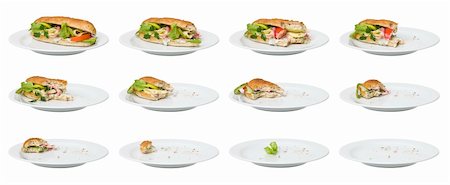 simsearch:600-07783953,k - Time Lapse - Sandwich being eaten Stock Photo - Budget Royalty-Free & Subscription, Code: 400-04694523