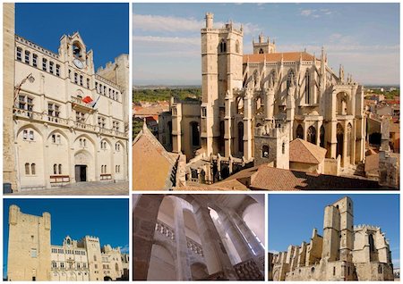 roussillon - monuments of Narbonne,city of the Languedoc Roussillon in France Stock Photo - Budget Royalty-Free & Subscription, Code: 400-04694802