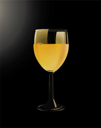simsearch:400-05307881,k - Elegant cup of wine in a black background. -eps8- Stock Photo - Budget Royalty-Free & Subscription, Code: 400-04694911