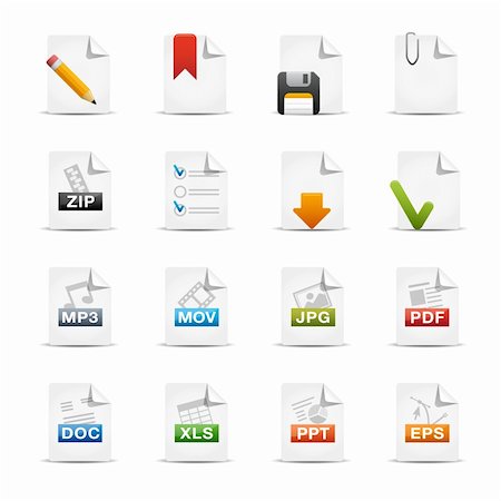 excel - Professional icons for your website or presentation. -eps8 file format- Stock Photo - Budget Royalty-Free & Subscription, Code: 400-04694924