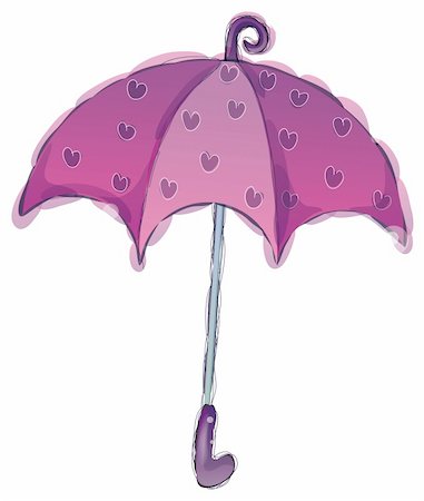 simsearch:400-04921907,k - a purple umbrella with flower isolate in a white background Foto de stock - Super Valor sin royalties y Suscripción, Código: 400-04696120