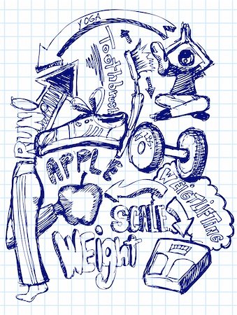 An image of a Health Doodle. Stock Photo - Budget Royalty-Free & Subscription, Code: 400-04696232