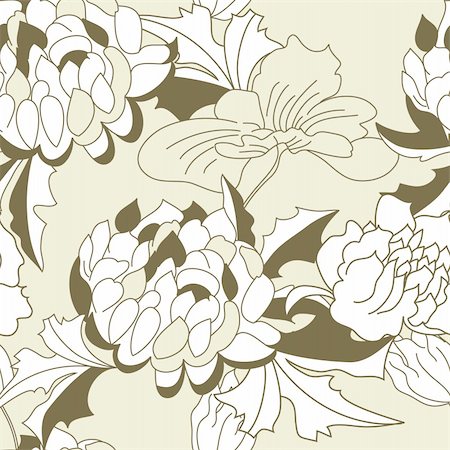 simsearch:400-04696472,k - floral seamless pattern Stock Photo - Budget Royalty-Free & Subscription, Code: 400-04696475