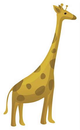 simsearch:400-08628372,k - illustration drawing of giraffe isolate in a white background Foto de stock - Super Valor sin royalties y Suscripción, Código: 400-04696723