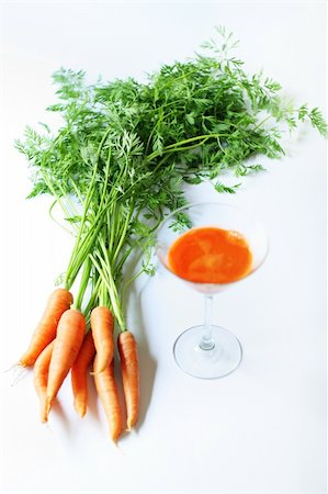 simsearch:400-08977333,k - organic fresh carrot juice on white Stock Photo - Budget Royalty-Free & Subscription, Code: 400-04696761