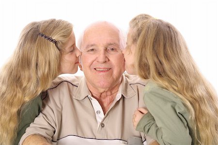 great grandfather kiss Stock Photo - Budget Royalty-Free & Subscription, Code: 400-04696793