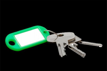 simsearch:400-05361671,k - Keys with blank label isolated on black background Stock Photo - Budget Royalty-Free & Subscription, Code: 400-04696803