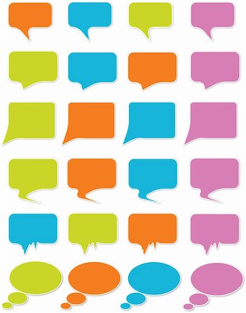 speech bubble with someone thinking - Hard designed speech bubbles Stock Photo - Budget Royalty-Free & Subscription, Code: 400-04697345