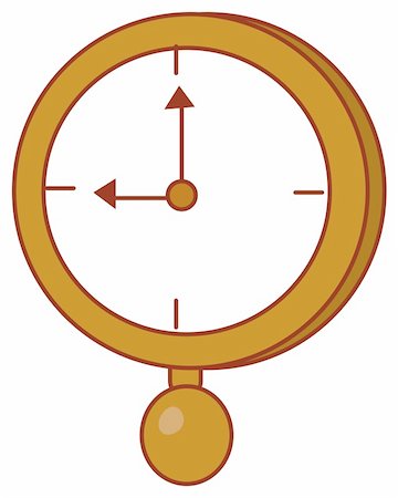 simsearch:400-05163997,k - a nice drawing of a brown clock Stock Photo - Budget Royalty-Free & Subscription, Code: 400-04697487