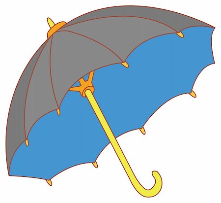 simsearch:400-04921907,k - a nice drawing of a blue umbrella Foto de stock - Super Valor sin royalties y Suscripción, Código: 400-04697491