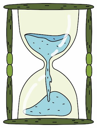 a beautiful drawing of an useful hourglass Stock Photo - Budget Royalty-Free & Subscription, Code: 400-04697635