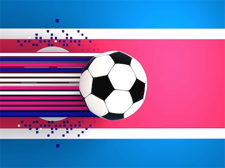 simsearch:400-05278443,k - soccer ball on background of the flag korea north Fotografie stock - Microstock e Abbonamento, Codice: 400-04697909