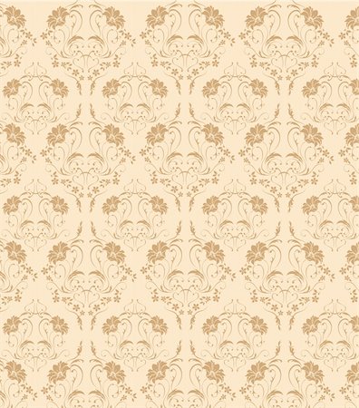 simsearch:400-05236331,k - drawing of flower pattern in a beige background Foto de stock - Super Valor sin royalties y Suscripción, Código: 400-04699744