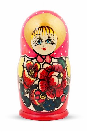 simsearch:400-04786757,k - Russian Doll. Isolated on a white background Stock Photo - Budget Royalty-Free & Subscription, Code: 400-04699878