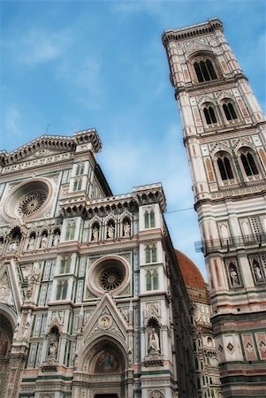 Architectural Detail of Piazza del Duomo in Florence, Italy Fotografie stock - Microstock e Abbonamento, Codice: 400-04699953
