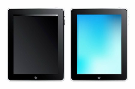simsearch:400-08404609,k - Tablet Touch PC Or Mobile Device, Isolated On White Stock Photo - Budget Royalty-Free & Subscription, Code: 400-04690026