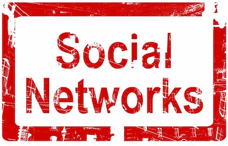 Red Rubber stamp icon with the words - Social Networks Foto de stock - Royalty-Free Super Valor e Assinatura, Número: 400-04690160