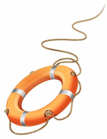 Vector illustration - rescue life belt Stock Photo - Budget Royalty-Free & Subscription, Code: 400-04690688