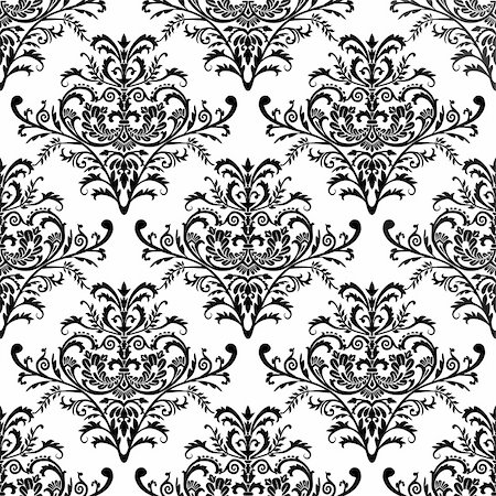 simsearch:400-04362491,k - Seamless antique pattern, baroque design, full scalable vector graphic included Eps v8 and 300 dpi JPG and are very easy to edit. Stockbilder - Microstock & Abonnement, Bildnummer: 400-04690996