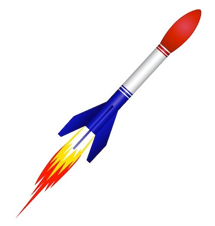 simsearch:400-06067518,k - Vector rocket missile Photographie de stock - Aubaine LD & Abonnement, Code: 400-04691384